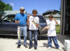 Nate, Ben, and Mike Pigorsch with some of the Laker catch July 5, 2006