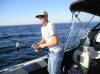 Collin Bocklund reeling in a Laker (please click to enlarge, use back button to return here)