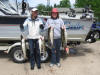 Casey McLeod and Beth Ann Lorsback with keeper Lakers