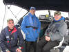 Erkki Kahkonen, Veli Hihonen, and Jarmo Huttenen with Lake Trout.